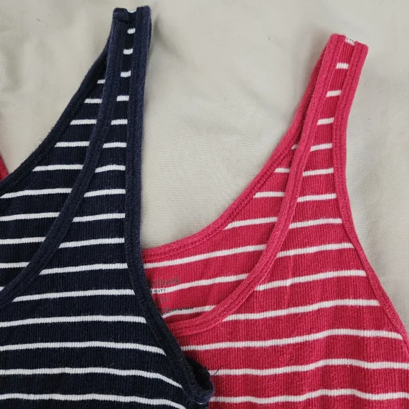 Maternity Striped Tank Tops Set - Picture 2 of 2